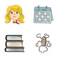 Profession, education and other web icon in cartoon style.finance, medicine icons in set collection.