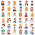 Profession and job related icon set 2, Female version Royalty Free Stock Photo