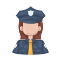 Illustration of Policewoman Royalty Free Stock Photo