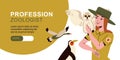 Profession Zoologist Horizontal Banner