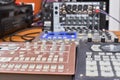 Professional analog synthesizers, drum machine and sampler for creating electronic music