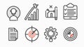 Professional Analytics and Marketing Icon for Business. Visualize Data for Strategic Insights and Growth