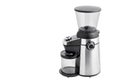 Professional appliance for grinding coffee beans into size grind with conical burrs.