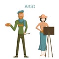 professional artists. Royalty Free Stock Photo