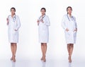 Doctor Nurse woman in labcoat uniform stethoscope Royalty Free Stock Photo