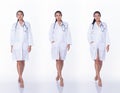 Doctor Nurse woman in labcoat uniform stethoscope Royalty Free Stock Photo