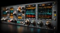 Professional Audio Equipment - Detailed Studio Sound Processing Unit Royalty Free Stock Photo