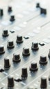 Professional audio mixer. Concept for precision, control, creative process, and sound engineering. Royalty Free Stock Photo