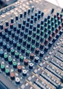 Professional audio mixer Royalty Free Stock Photo