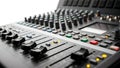 Professional audio mixing console Royalty Free Stock Photo