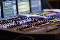 Audio Mixing Console Studio Royalty Free Stock Photo