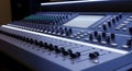Professional audio mixing console equipment technology Royalty Free Stock Photo