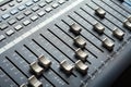 Professional audio mixing console. Recording studio equipment Royalty Free Stock Photo