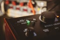 Professional preamp in studio Royalty Free Stock Photo