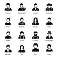 Professional Avatar Solid Icons Pack
