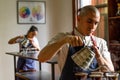 Professional baristas testing a new coffee.