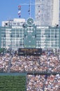 Professional baseball game scoreboard