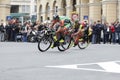 Professional bike competition of Milano Sanremo Royalty Free Stock Photo