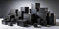 Professional Black Box Packaging Mockups HighQuality Images Optimized for Ecommerce and Marketing in LowLight Settings