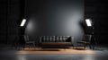 professional black studio background