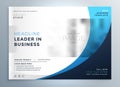 Professional blue business brochure template design