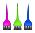 Professional brush for hair color and dye mixing. Brush kit double-sided hair color applicator hair bleach tinting for