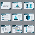 Professional business presentation vector template