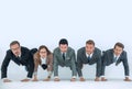 Professional business team is ready to start Royalty Free Stock Photo