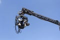 Professional camera on the crane Royalty Free Stock Photo