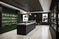 professional cannabis dispensary, with sleek and modern decor, designed to appeal to a wide range of customers
