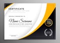 Professional certificate template diploma award design