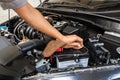Professional check engine cars details and cleaning