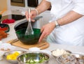 Professional chef hands Royalty Free Stock Photo