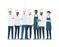 Professional chefs standing together Royalty Free Stock Photo