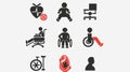 Professional Chronic Illness Icon for Disability Related Concepts Royalty Free Stock Photo