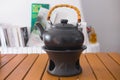 Professional clay kettle for tea Royalty Free Stock Photo