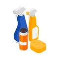 Cleaning Detergents Isometric Composition