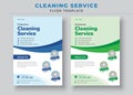 Cleaning Services Flyer Template, Poster brochure design, Vector Editable and Print ready