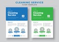 Cleaning Services Flyer Template, Poster brochure design, Vector Editable and Print ready