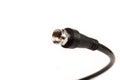 Professional coaxil cable tv connector (RG6) close up Royalty Free Stock Photo