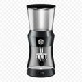 Professional Coffee Grinder, realistic 3d vector illustration, isolated on transparent background. Automatic coffee bean grinding