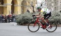 Professional competition cycling race of milano sanremo Royalty Free Stock Photo