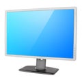 Professional computer monitor on white