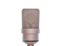 Professional condenser microphoneisolated on white. Royalty Free Stock Photo