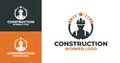 Professional Construction Branding Logo Royalty Free Stock Photo