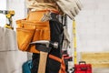 Professional Construction Site Contractor Getting Ready For a Work Royalty Free Stock Photo