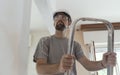 Professional construction worker doing a home makeover Royalty Free Stock Photo