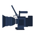 Professional contemporary video camera icon Royalty Free Stock Photo