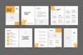 professional corporate business brochure design vector template