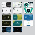 Professional Corporate Business Card Bundle Template Design Royalty Free Stock Photo